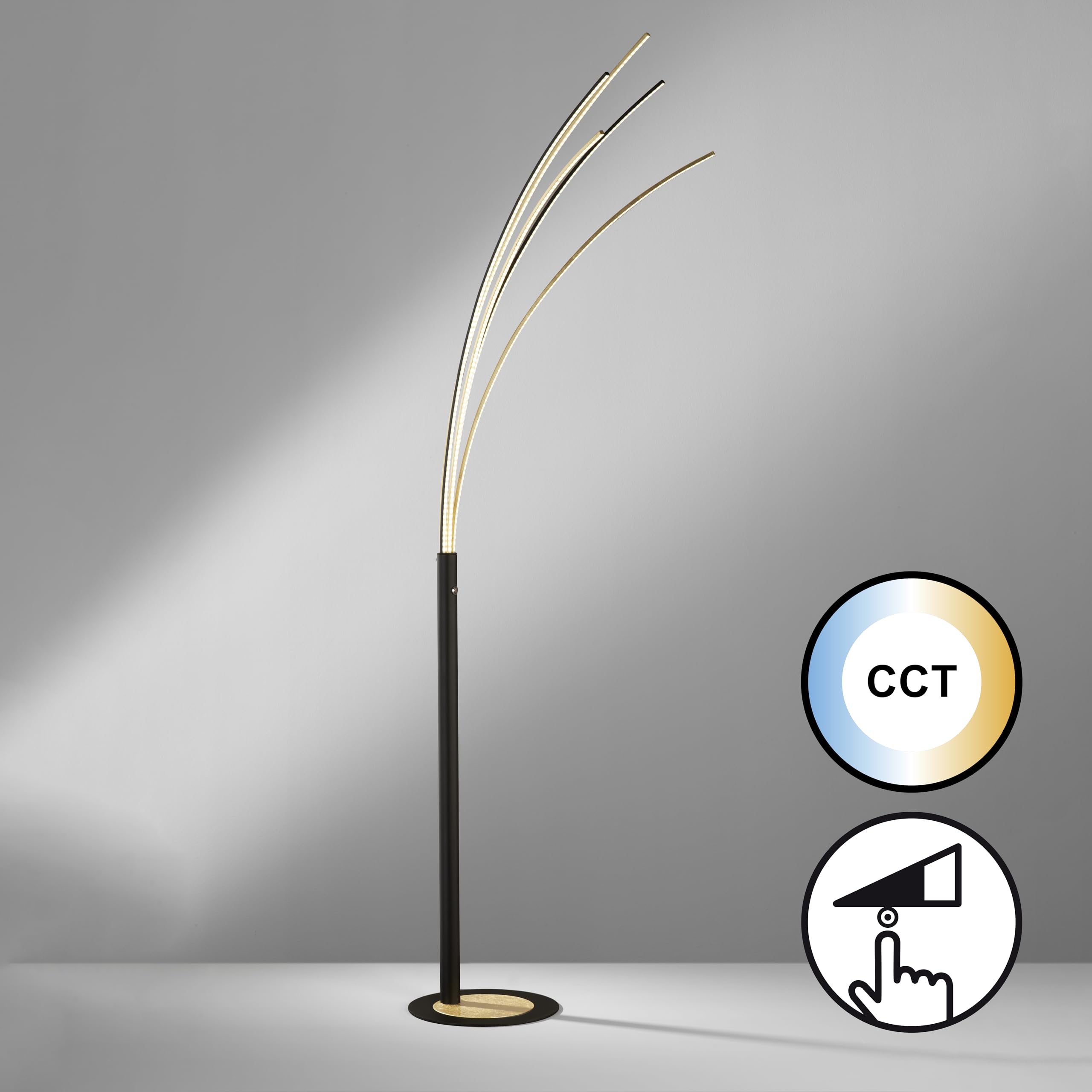 fischer-honsel-ellmau-stehleuchte-sandschwarz-gold-190-cm-led-33w image 3