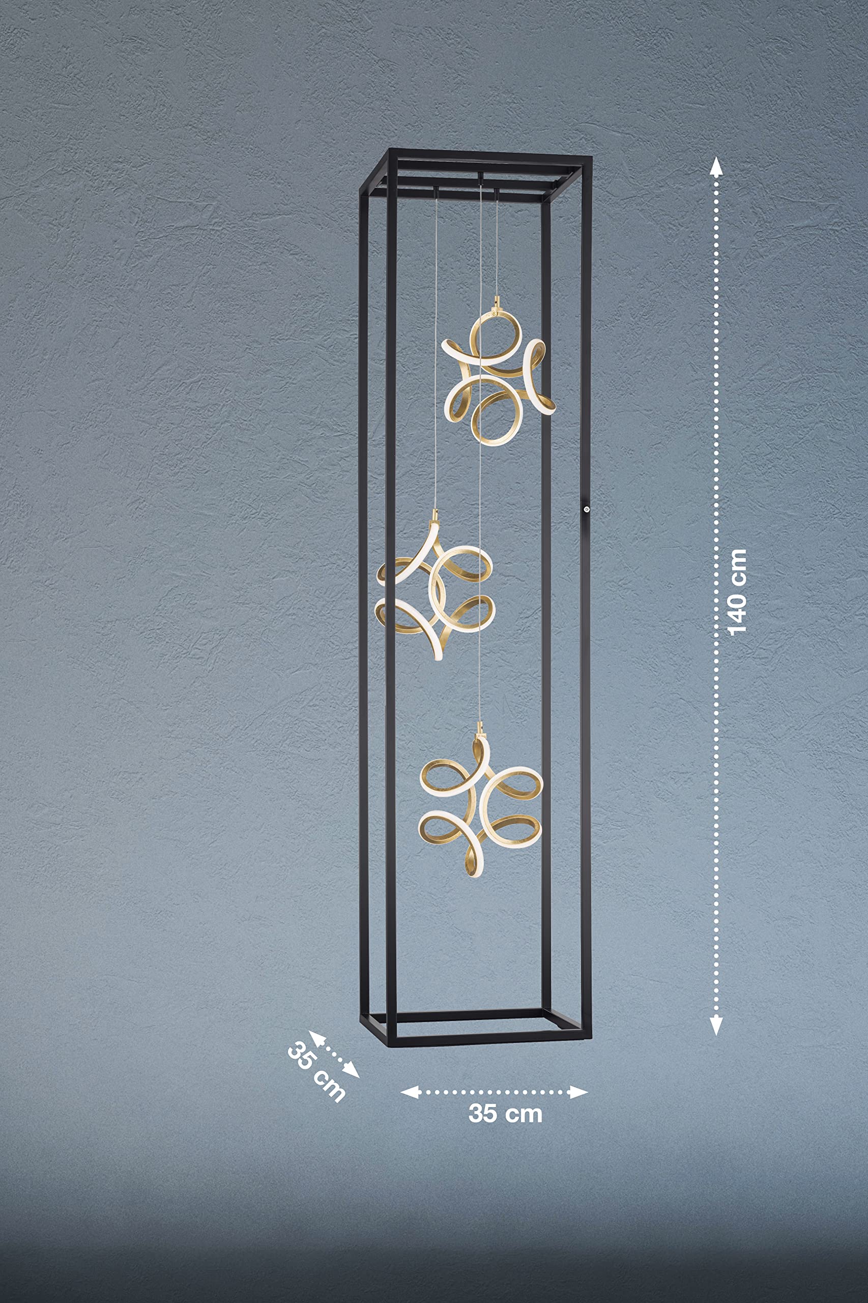 fischer-honsel-gesa-stehleuchte-schwarz-blattgold-h-140-cm-5400-lm-dimmbar image 2