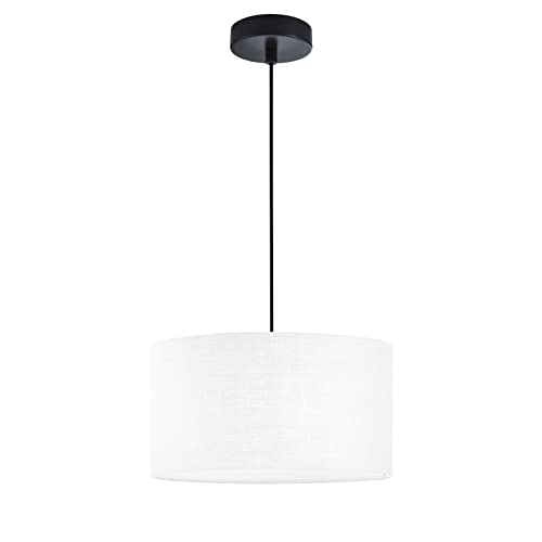 fischer-honsel-teramo-pendelleuchte-sandschwarz-wei-leinen-d-38-cm-3x-e27 image 6
