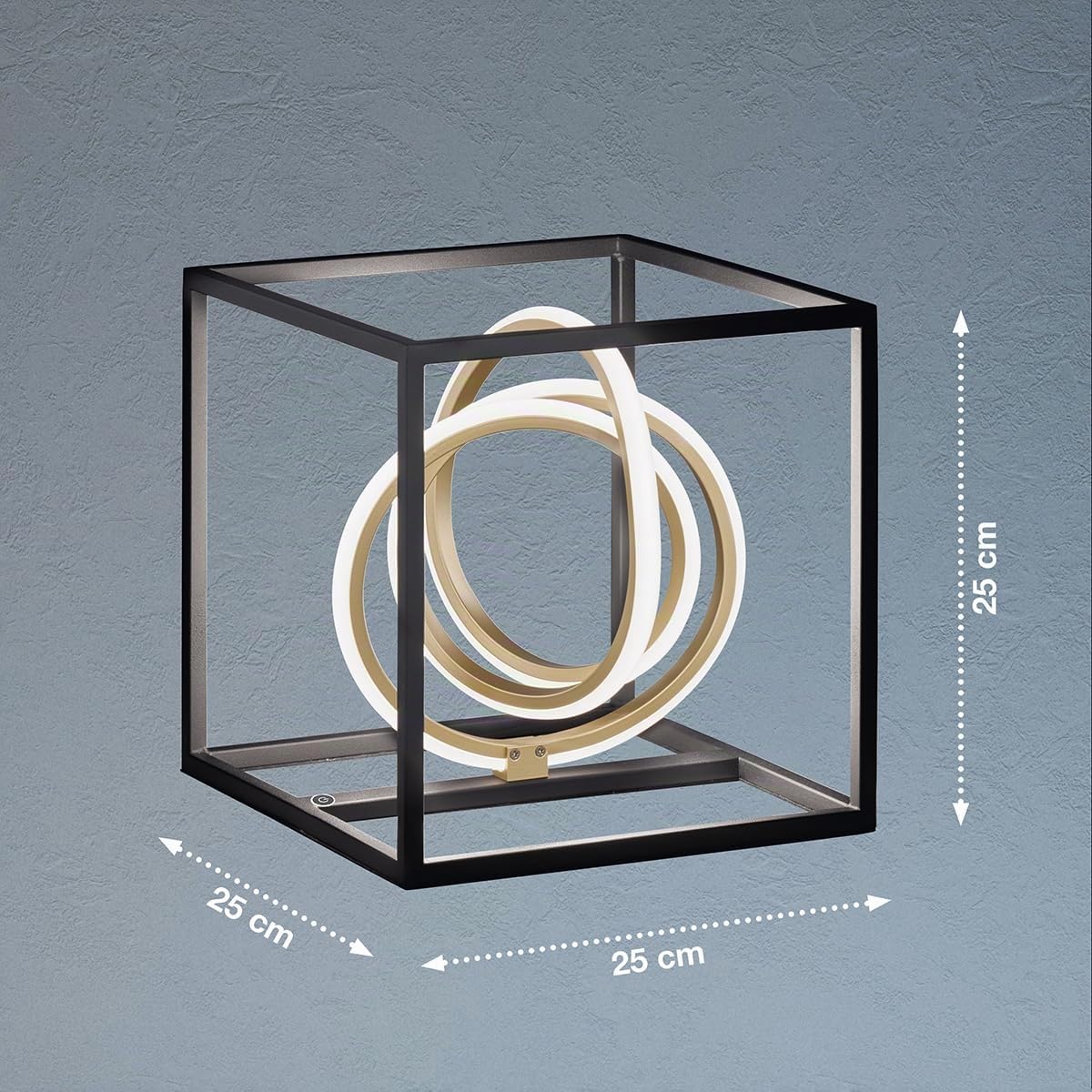 fischer-honsel-gisi-tischleuchte-led-14w-schwarz-gold-25-cm image 2