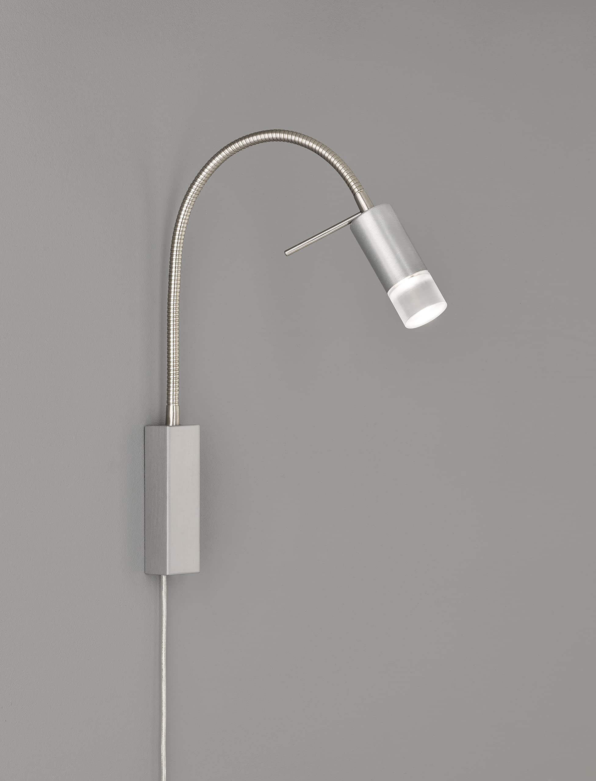 fischer-honsel-river-led-wandspot-bettleuchte-nickelfarben-matt-mit-flexarm image 2