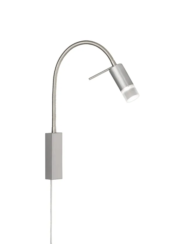 fischer-honsel-river-led-wandspot-bettleuchte-nickelfarben-matt-mit-flexarm image 1