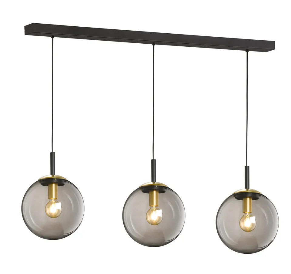fischer-honsel-dini-pendelleuchte-3-flammig-schwarz-altmessing-rauchglas image 1