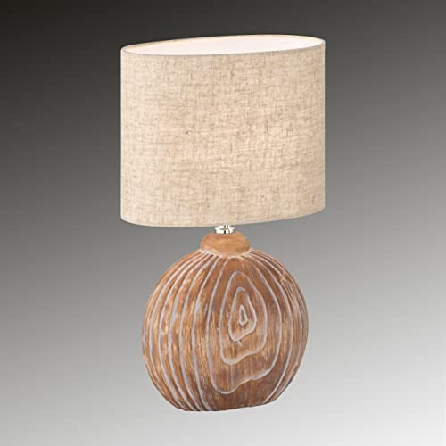 fischer-honsel-tobse-tischleuchte-e14-keramik-holzfarben-23x13x39cm image 8