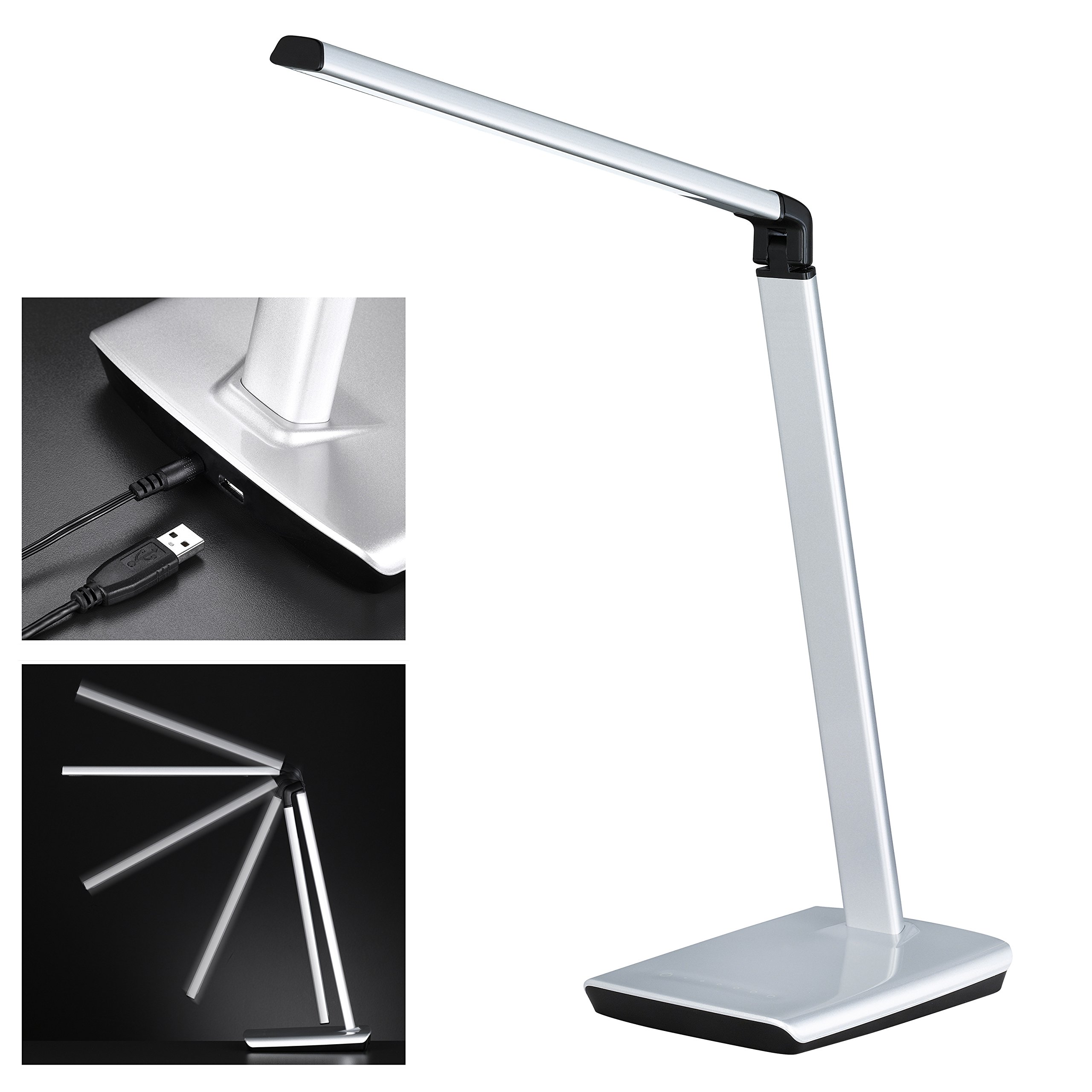 fischer-honsel-bright-tischleuchte-silberfarben-mit-usb-und-cct image 1