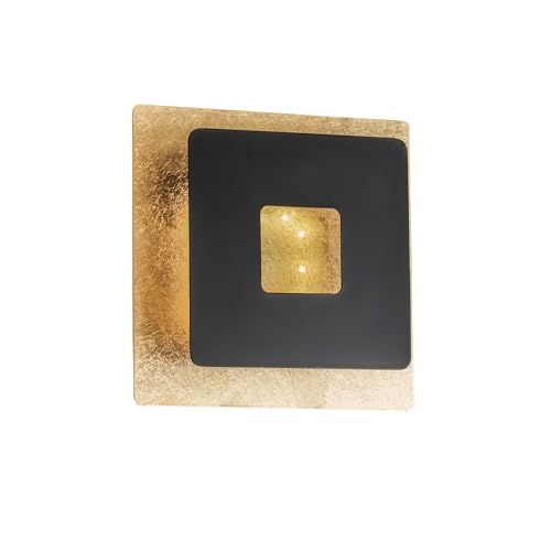 fischer-honsel-hennes-wandleuchte-blattgoldfarben-sandschwarz-led-7w-3000k image 4