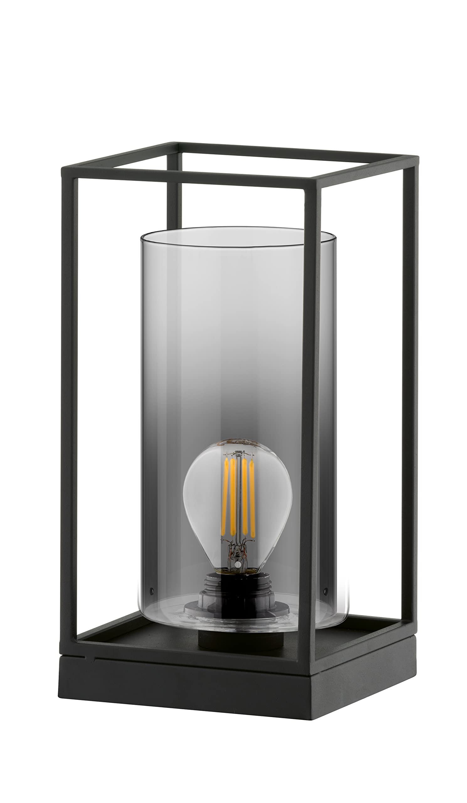 fischer-honsel-samu-tischleuchte-sandschwarz-rauchglas-16x16x30-cm-e27 image 1