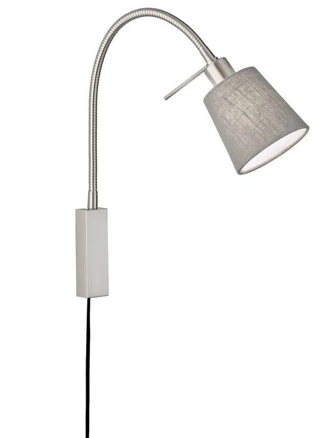 fischer-honsel-flex-wandleuchte-wolke-e14-grau-leinen-mit-schnurschalter image 1