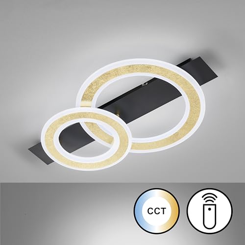 fischer-honsel-circle-led-deckenleuchte-sandschwarz-gold-61-cm-dimmbar-cct image 4