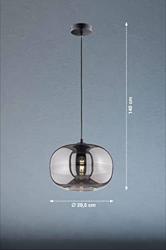fischer-honsel-ink-pendelleuchte-e27-rauchglas-schwarz-matt-29-5-cm image 6