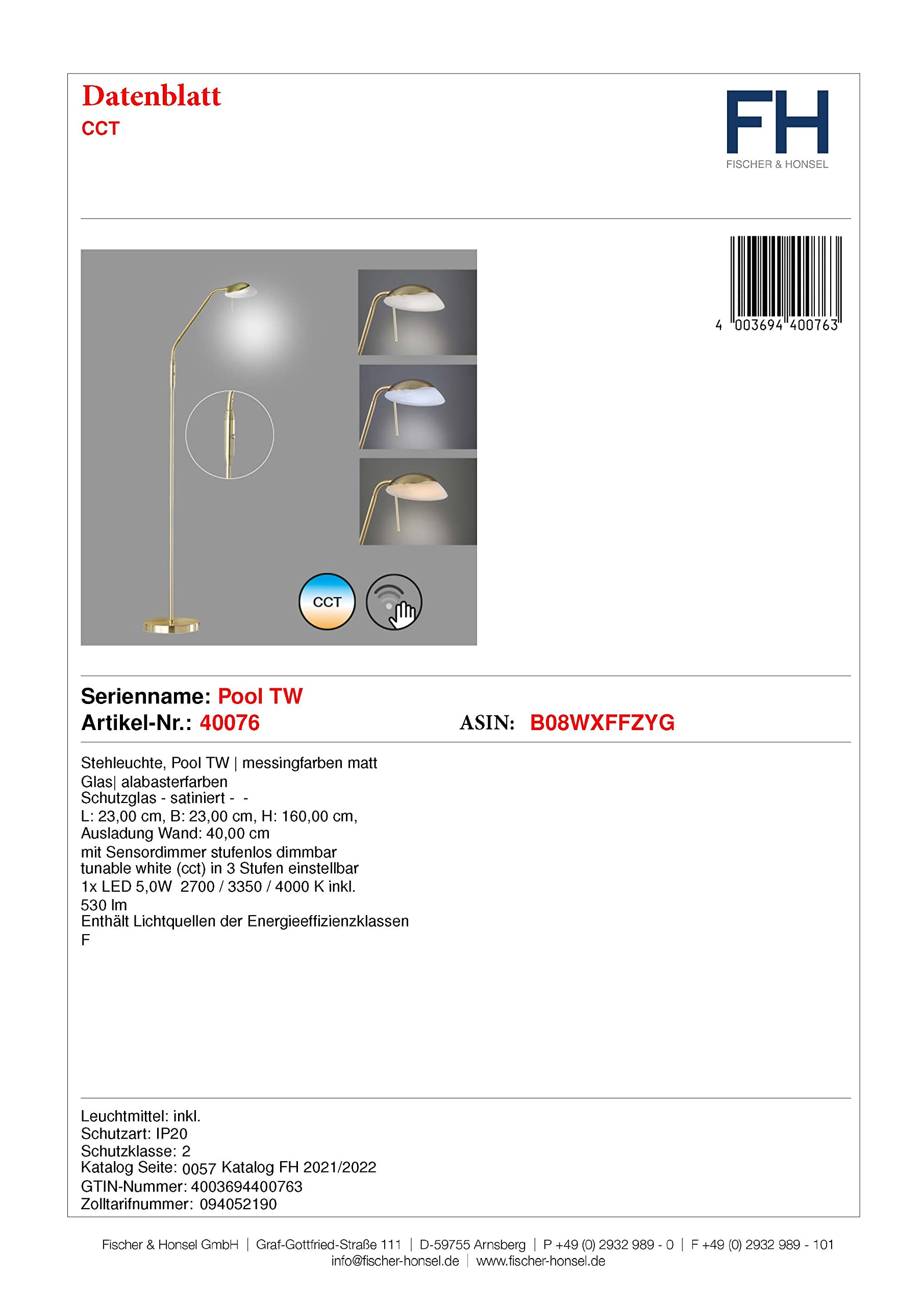 fischer-honsel-pool-tw-stehleuchte-led-5w-messingfarben-cct-dimmbar-flexarm image 4