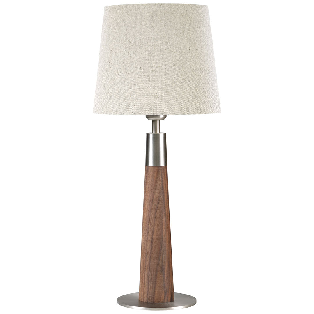 herzblut-conico-hockerleuchte-aluminium-holz image 1