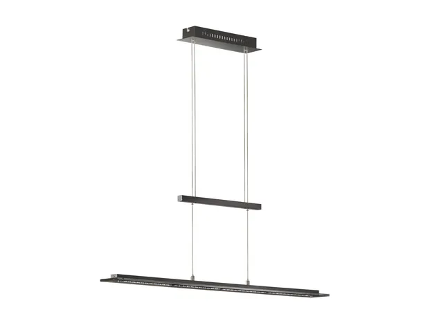 Fischer & Honsel Tenso TW Pendelleuchte LED 28W, Sandschwarz-Chrom, dimmbar, CCT