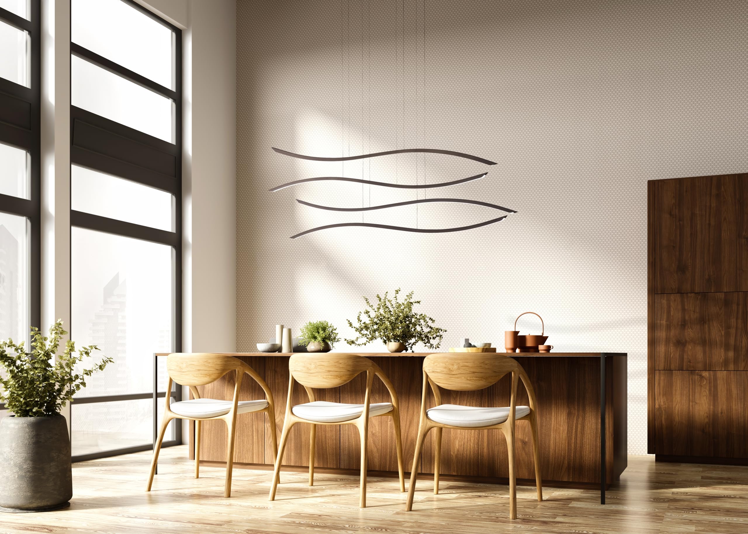 fischer-honsel-fisk-pendelleuchte-schwarz-160-cm-led-9900-lm-dimmbar image 2