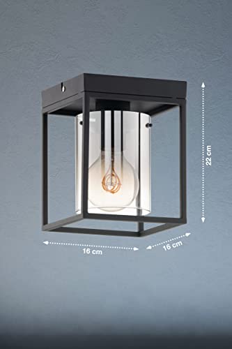 fischer-honsel-samu-deckenleuchte-sandschwarz-rauchglas-e27 image 6