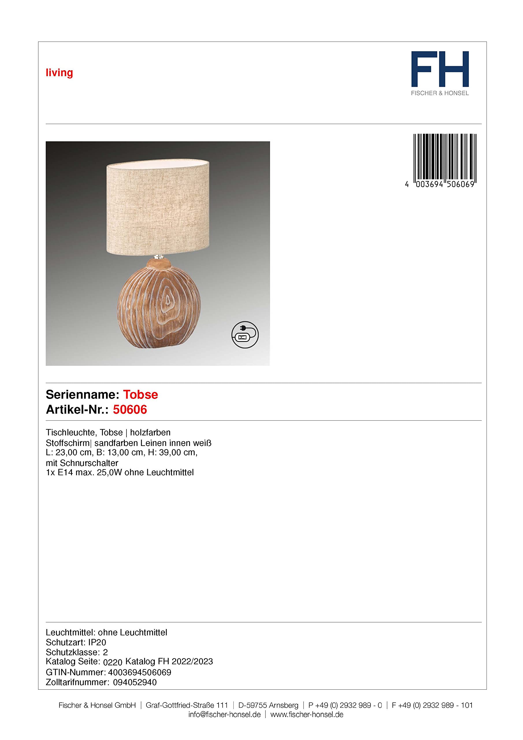 fischer-honsel-tobse-tischleuchte-e14-keramik-holzfarben-23x13x39cm image 4