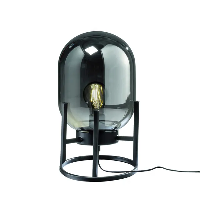 fischer-honsel-regi-tischleuchte-schwarz-chrom-e27 image 1