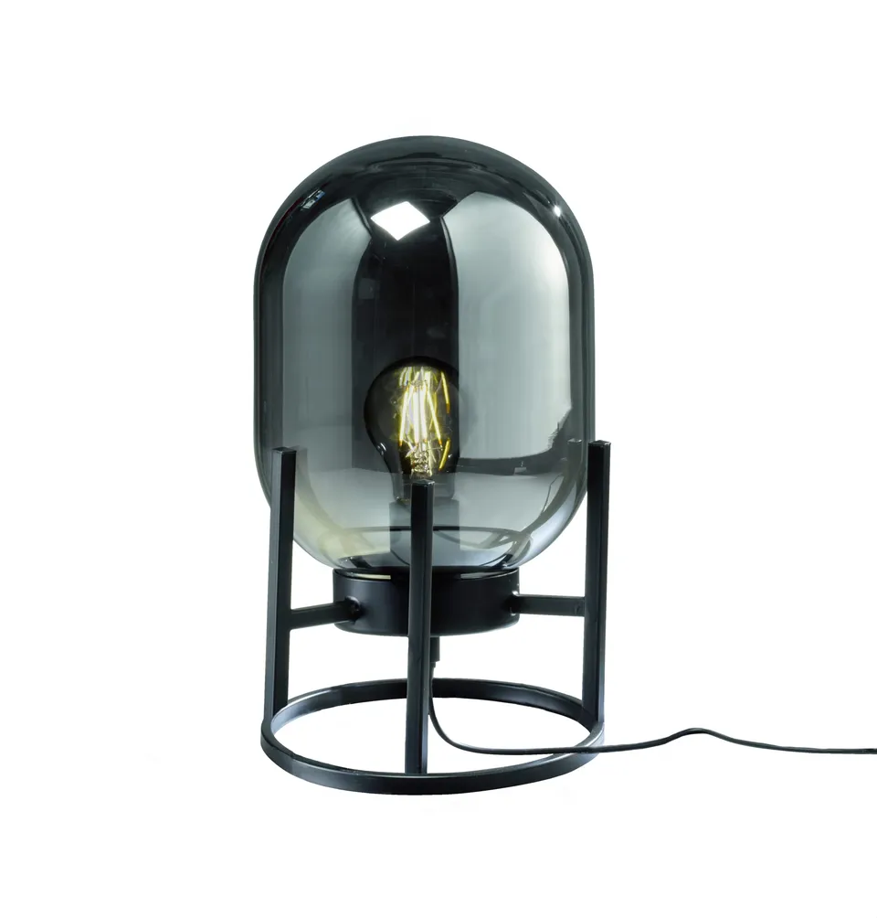 fischer-honsel-regi-tischleuchte-schwarz-chrom-e27 image 1