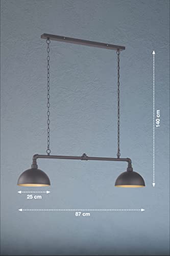 fischer-honsel-leitung-pendelleuchte-sandschwarz-gold-2xe27 image 5