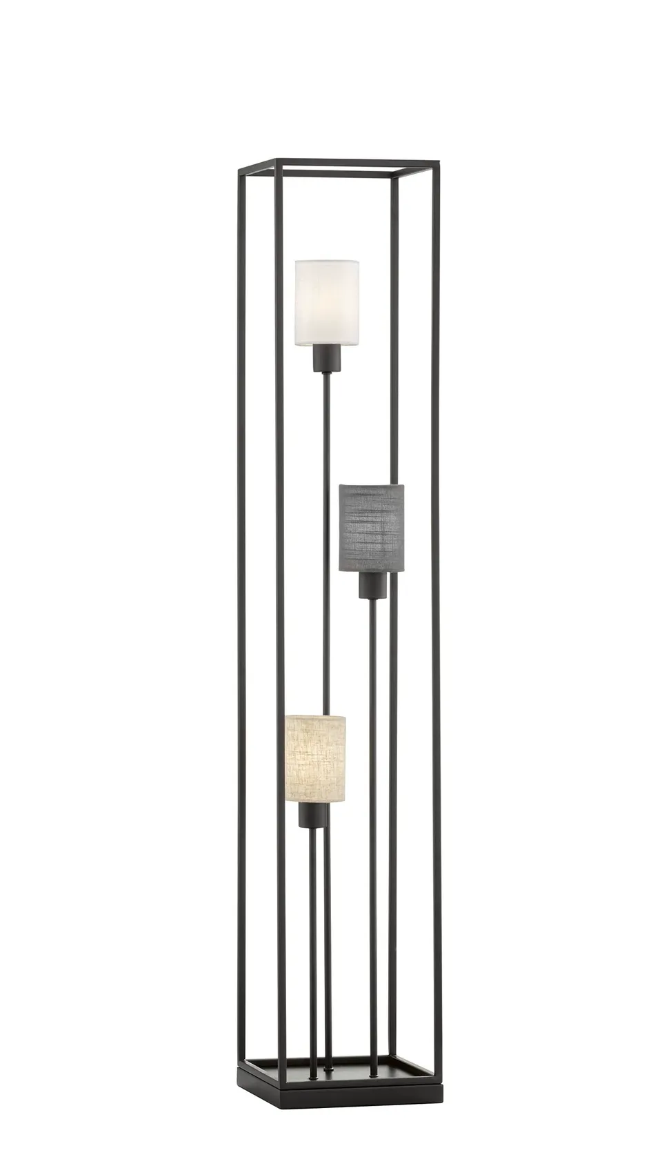 fischer-honsel-isko-stehleuchte-sandschwarz-122-5-cm-3x-e14-stoffschirme image 1