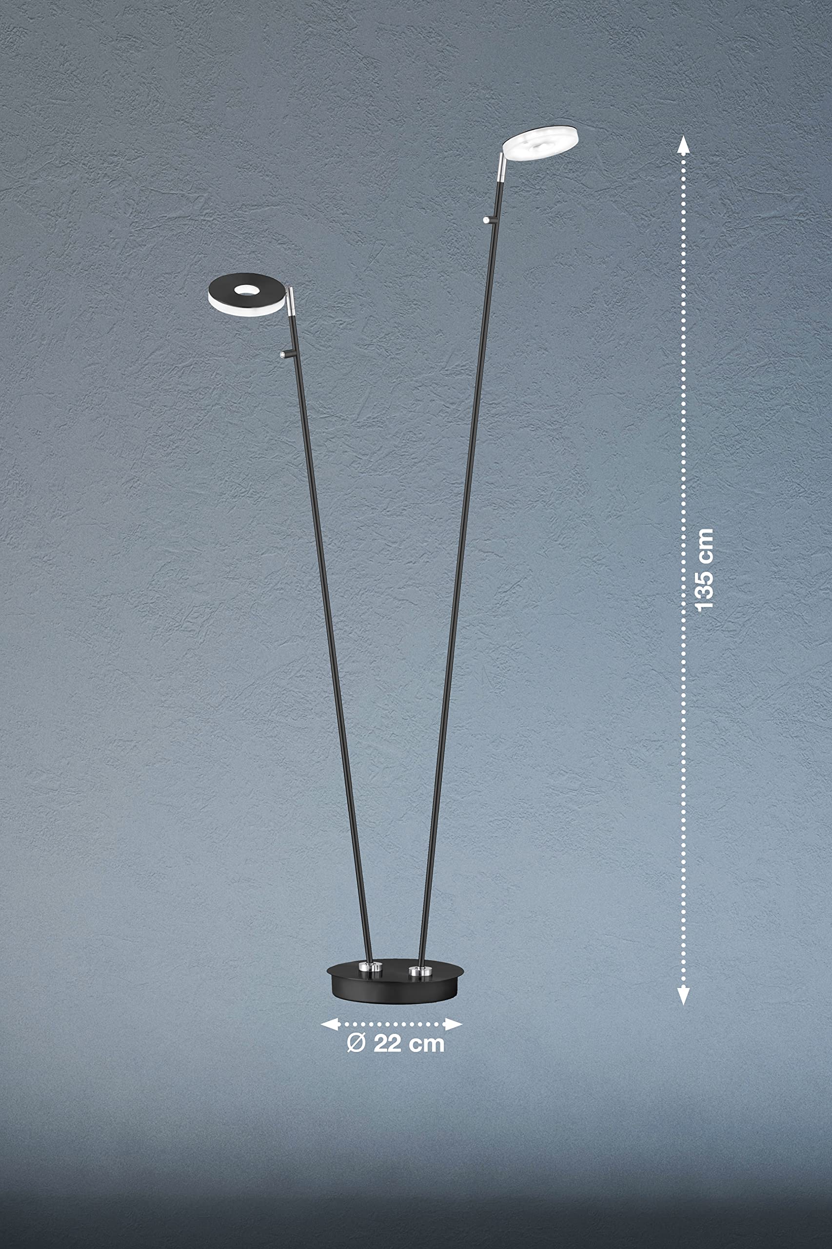 fischer-honsel-dent-stehleuchte-sandschwarz-chrom-135-cm-dimmbar-cct image 2