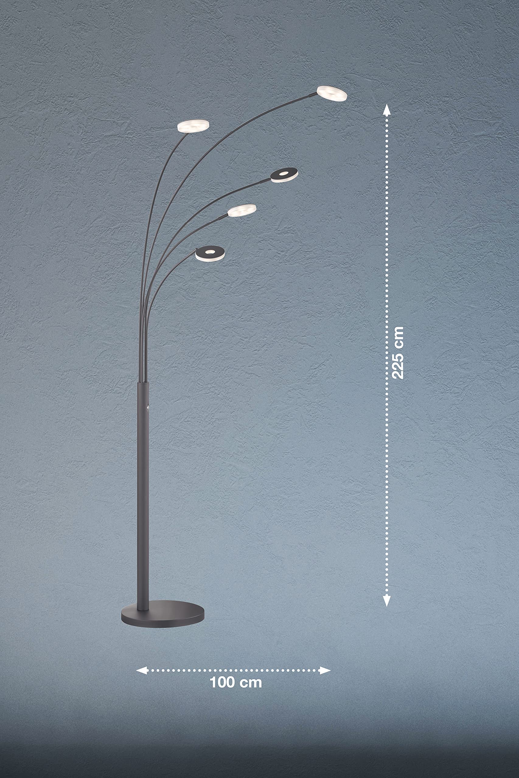 fischer-honsel-dent-led-stehleuchte-bogen-225-cm-dimmbar-cct-4100-lm image 3