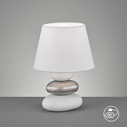 fischer-honsel-pibe-tischleuchte-keramik-stein-optik-wei-silber-e14-17-cm image 7