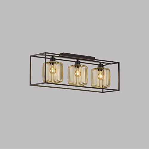 fischer-honsel-deckenleuchte-sandschwarz-gold-3x-e27 image 6