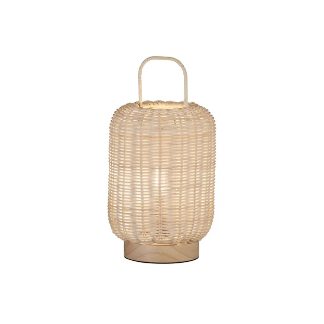 fischer-honsel-nature-tischleuchte-50738-holz-natur-rebestrick-h-28-5-cm image 1