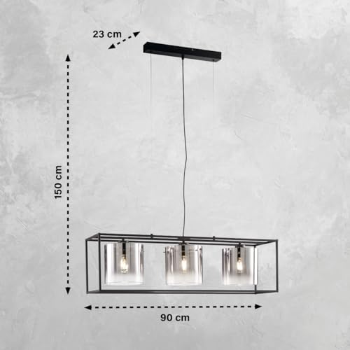 fischer-honsel-samu-pendelleuchte-sandschwarz-90x23-cm-3x-e27-h-henverstellbar image 5