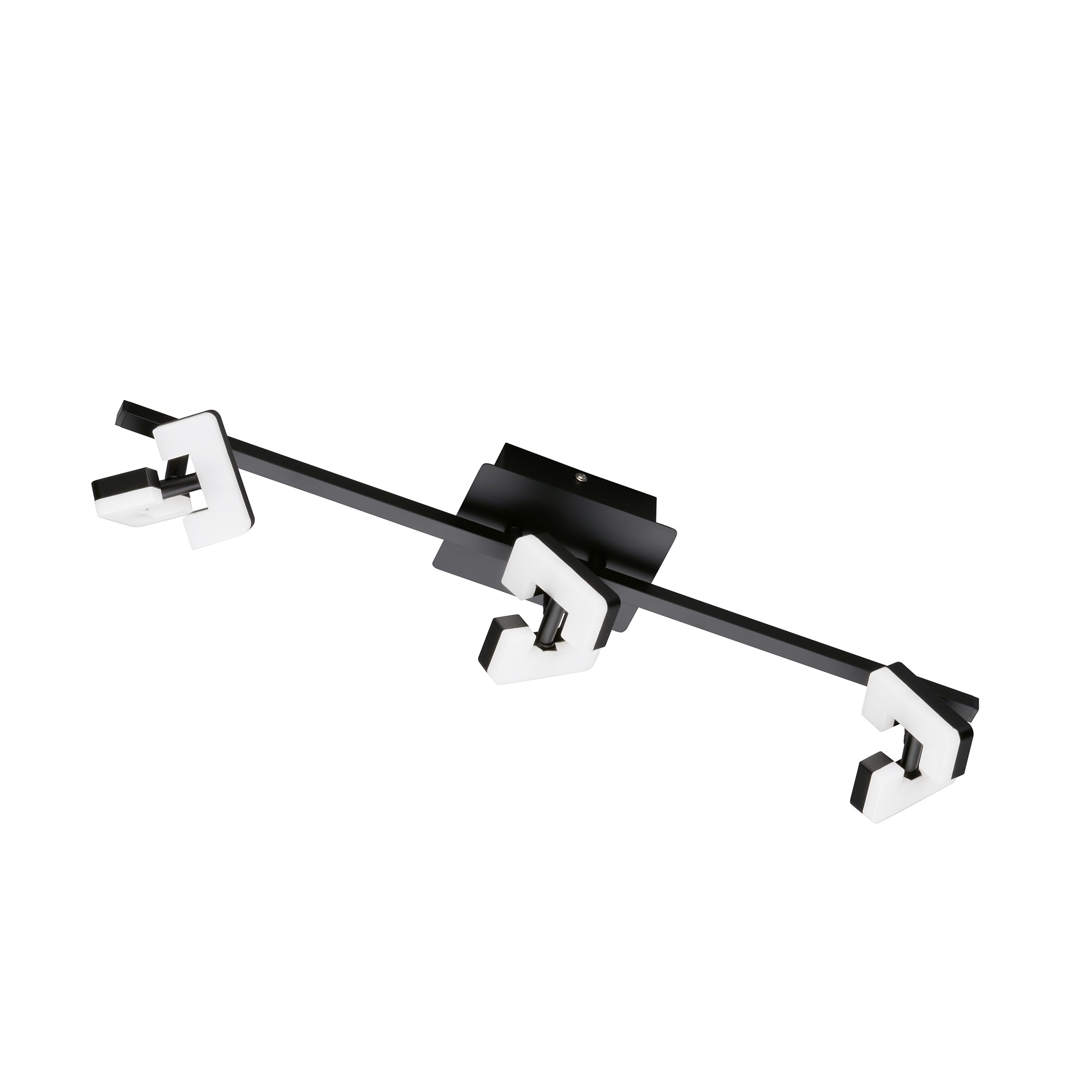 fischer-honsel-ray-led-deckenleuchte-3-flammig-sandschwarz-schwenkbar image 1