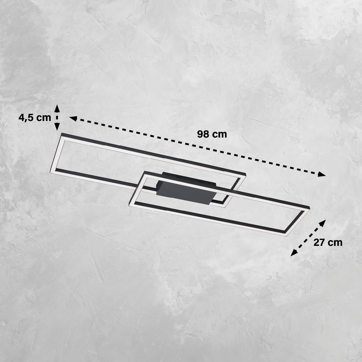 fischer-honsel-seth-deckenleuchte-sandschwarz-98-cm-dimmbar-cct-mit-fernbedienun image 2
