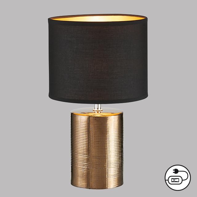 fischer-honsel-bronz-tischleuchte-bronzefarben-antik-schwarz-gold-h-35-cm image 8
