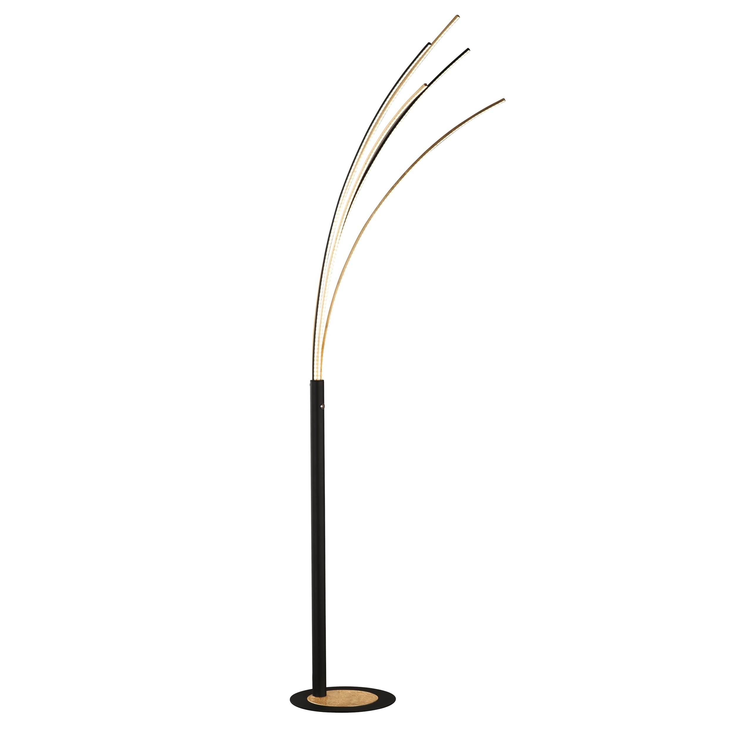 fischer-honsel-ellmau-stehleuchte-sandschwarz-gold-190-cm-led-33w image 1