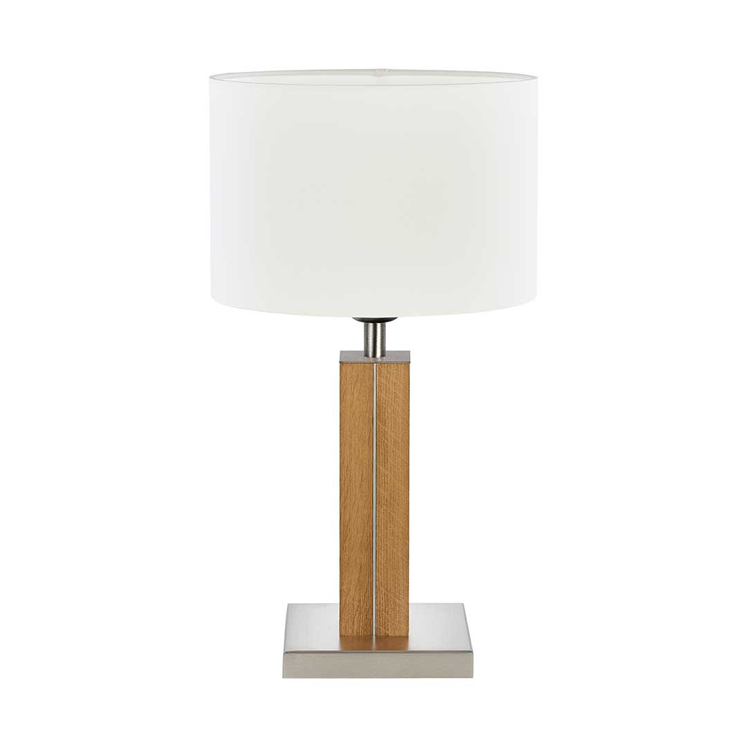 herzblut-dana-tischleuchte-holz-asteiche-nussbaum-mit-nickelsockel image 1