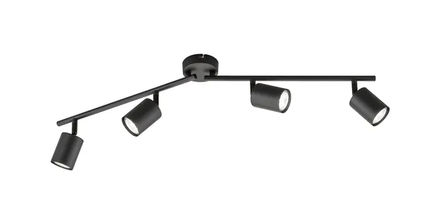 fischer-honsel-vano-spotleiste-79-cm-sandschwarz-4x-gu10 image 1