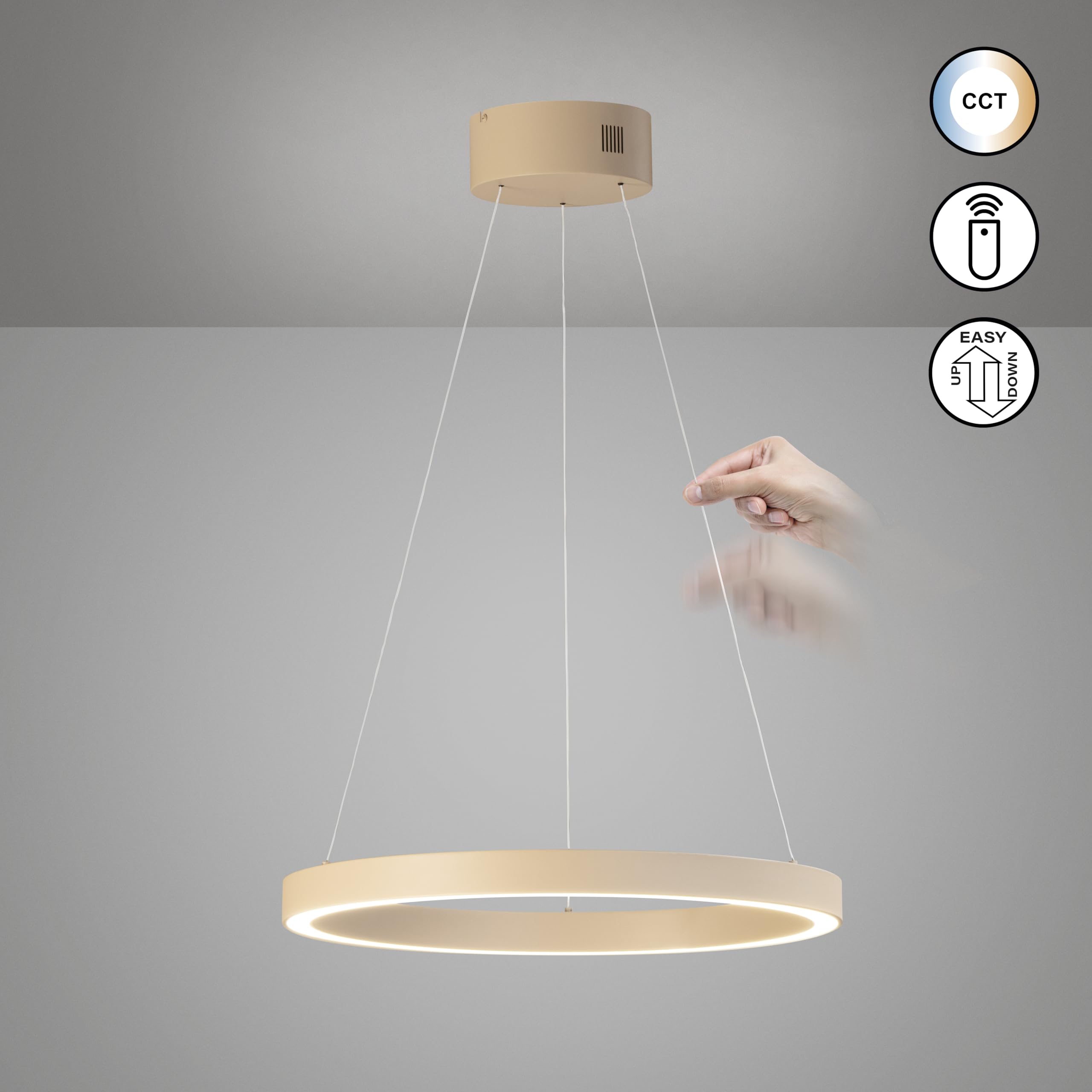 fischer-honsel-silvio-pendelleuchte-60cm-sandfarben-dimmbar image 2