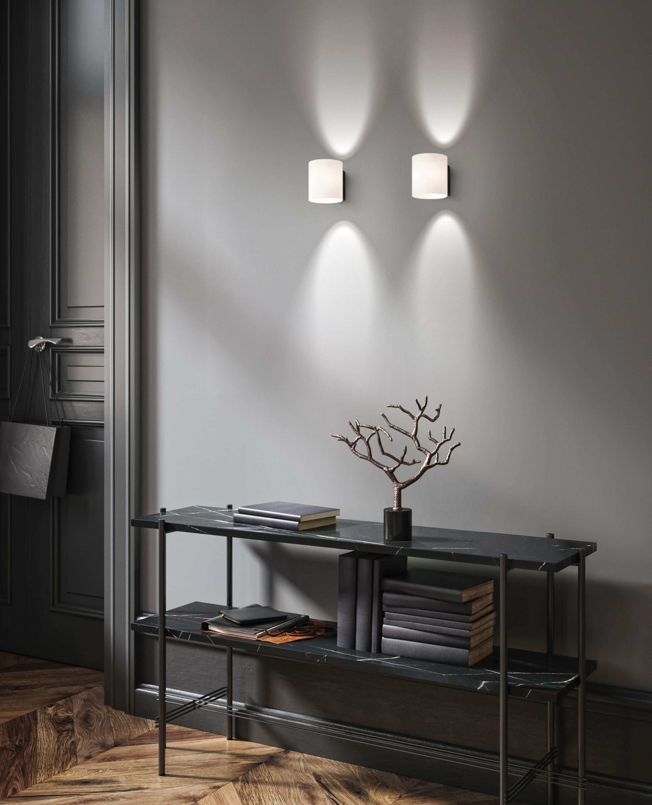 fischer-honsel-betty-wandleuchte-sandschwarz-g9-mit-schalter-inkl-led image 3