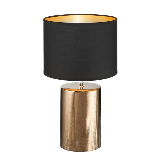 fischer-honsel-bronz-tischleuchte-bronze-antik-mit-schirm-43-cm image 1
