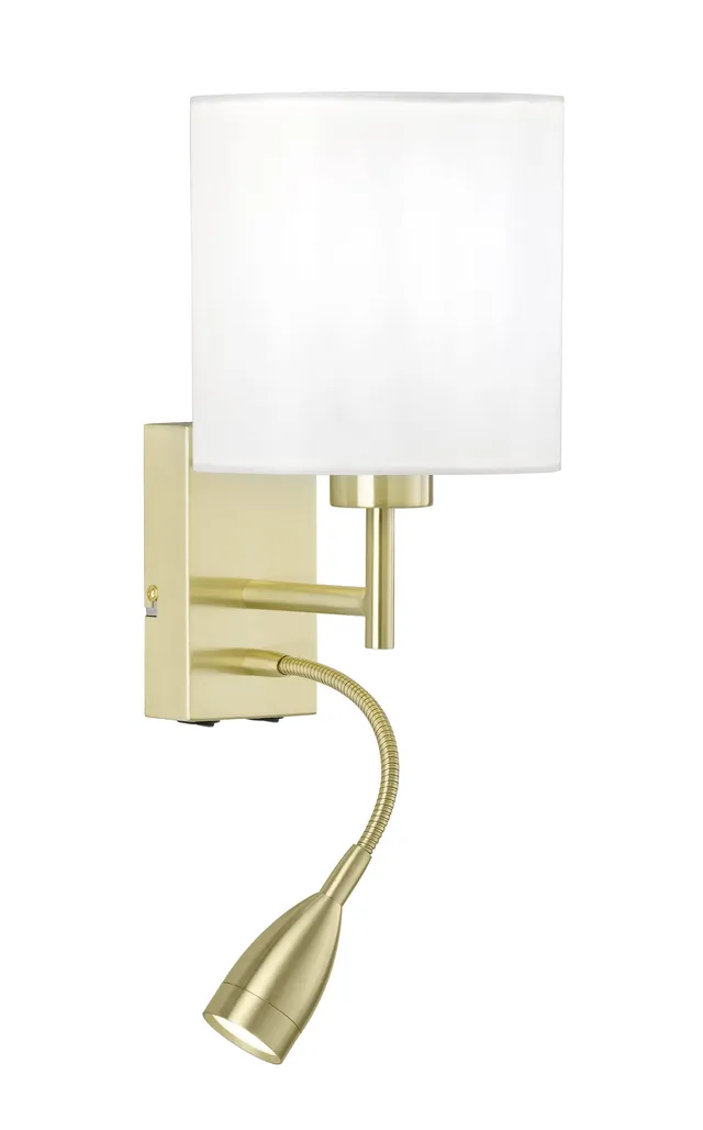 fischer-honsel-dreamer-wandleuchte-mit-led-lesearm-wei-messing image 1