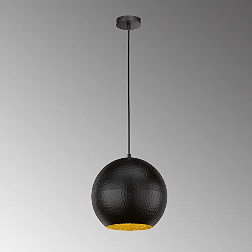 fischer-honsel-mylon-pendelleuchte-30-cm-schwarz-gold-e27 image 8