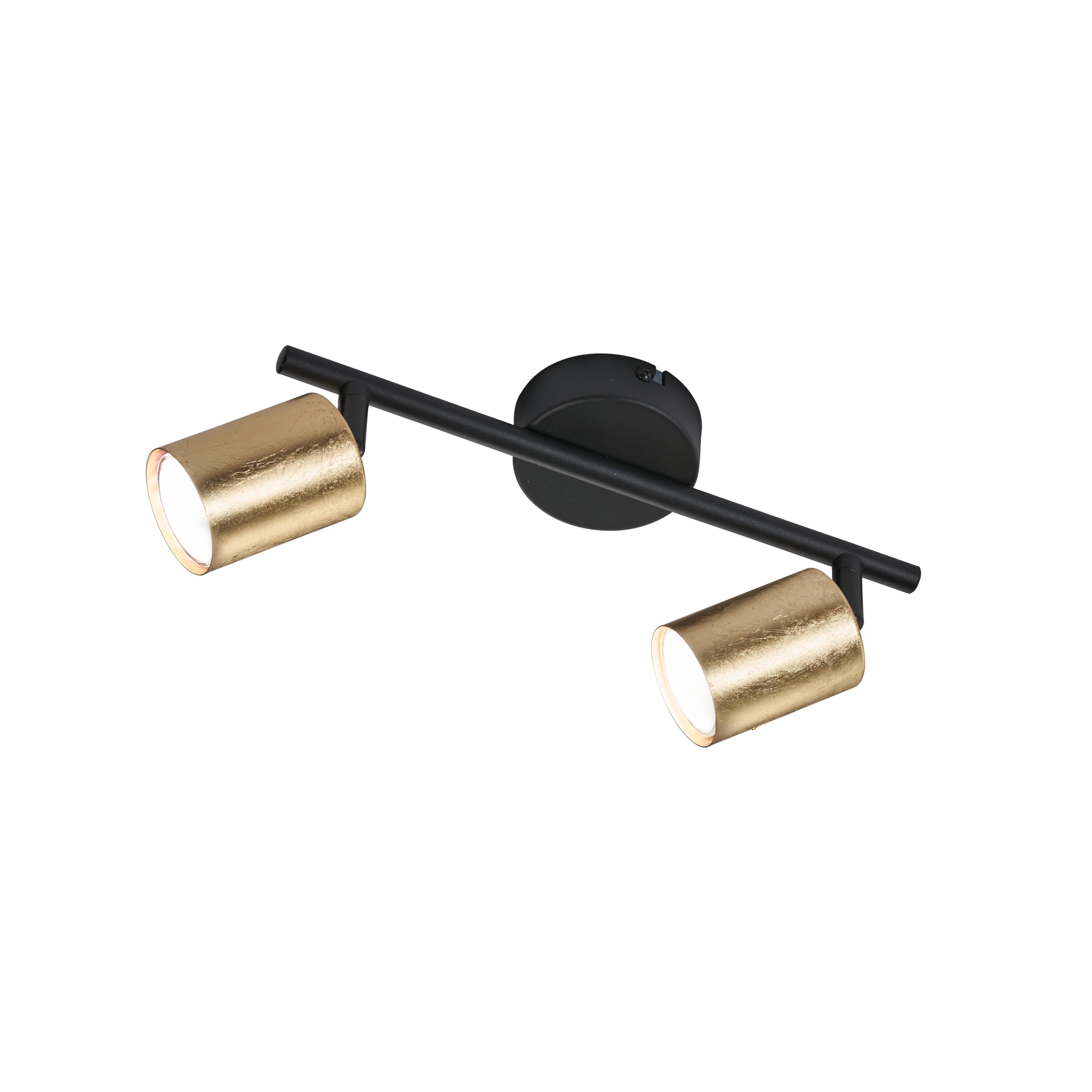 fischer-honsel-vano-spotleuchte-2-flammig-sandschwarz-blattgold-gu10 image 1