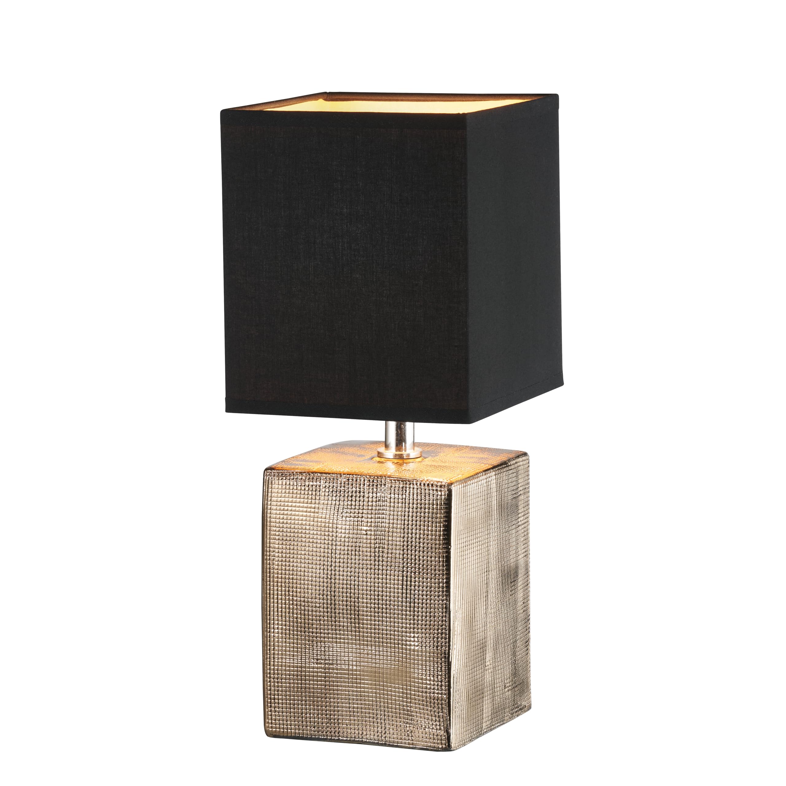 fischer-honsel-ouro-tischleuchte-bronze-antik-14x14x35-cm-e14 image 1
