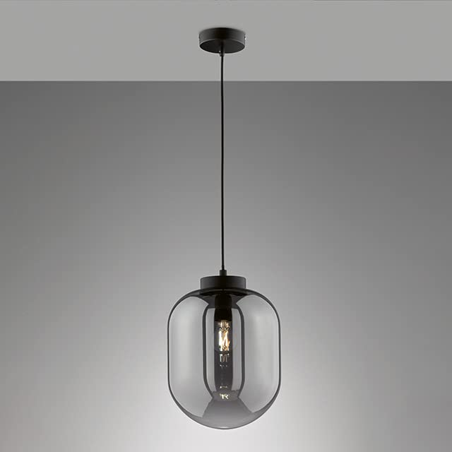 fischer-honsel-regi-60710-pendelleuchte-rauchglas-schwarz-matt-e27 image 7
