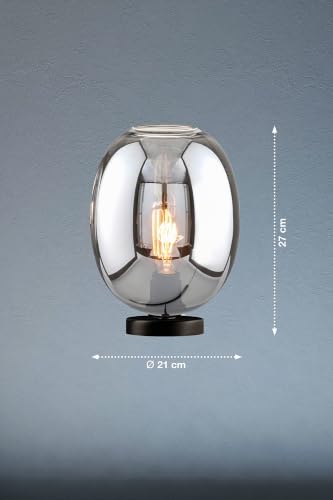 fischer-honsel-nayla-tischleuchte-sandschwarz-rauchglas-e27 image 6