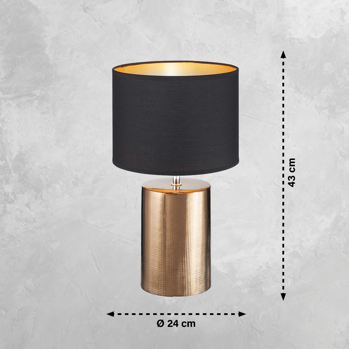 fischer-honsel-bronz-tischleuchte-bronze-antik-mit-schirm-43-cm image 3