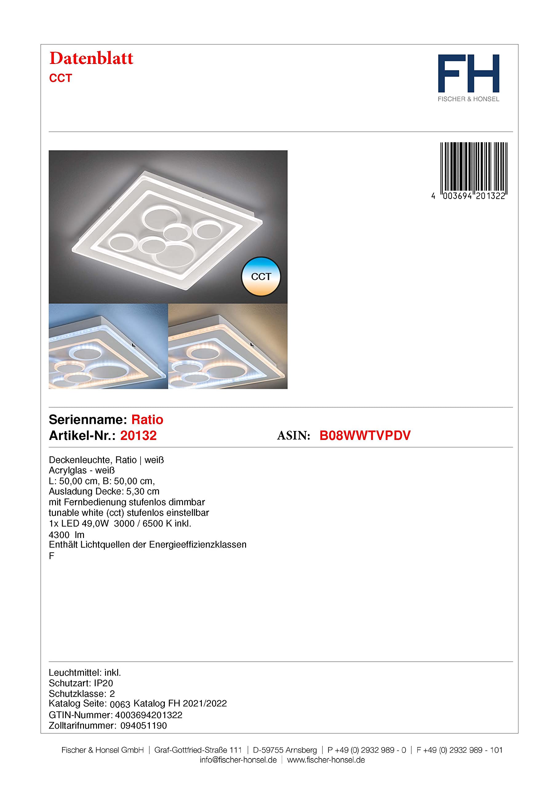 fischer-honsel-ratio-20132-led-deckenleuchte-wei-50-cm-cct image 6