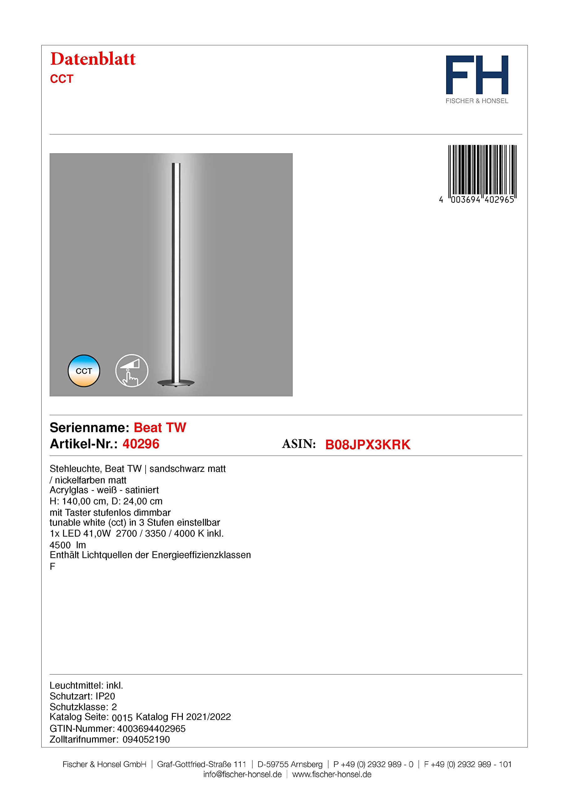 fischer-honsel-beat-tw-40296-led-stehleuchte-sandschwarz-matt-140-cm image 5