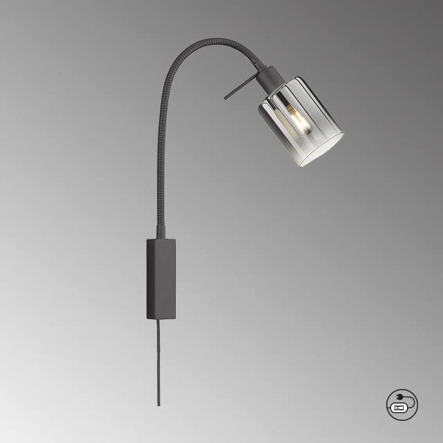 fischer-honsel-iska-wandspot-flex-bettleuchte-sandschwarz-e14 image 8