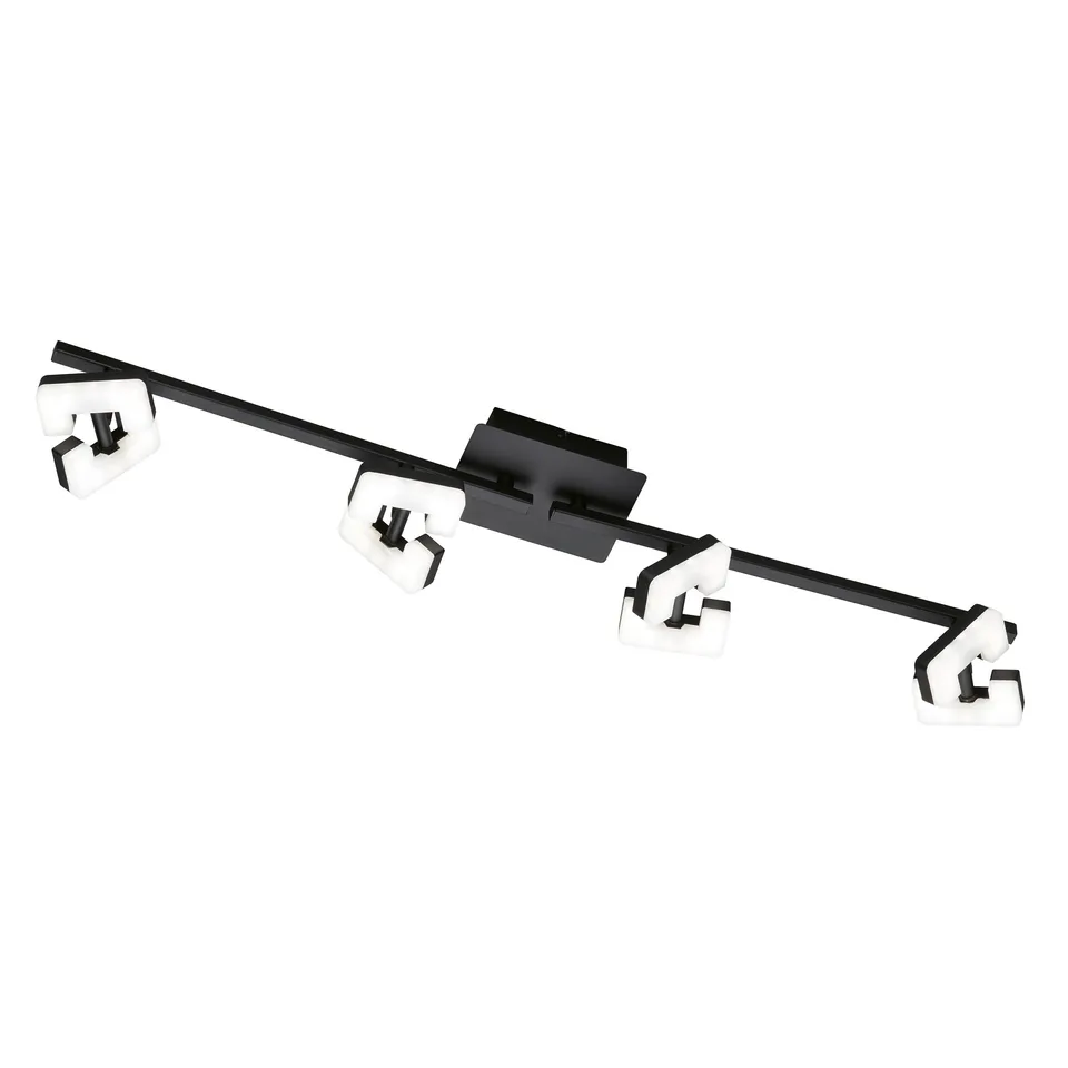 fischer-honsel-ray-deckenleuchte-sandschwarz-schwenkbar-78-cm-4x-led-2500-lm image 1